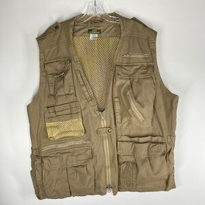 Fox Outdoor Vented Fishing Adventure Vest Tan XL